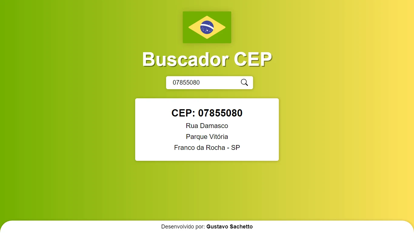 Projeto buscador cep