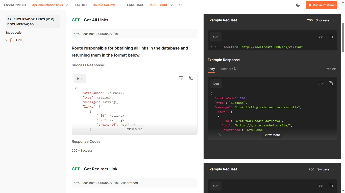 Projeto Encurtador Links